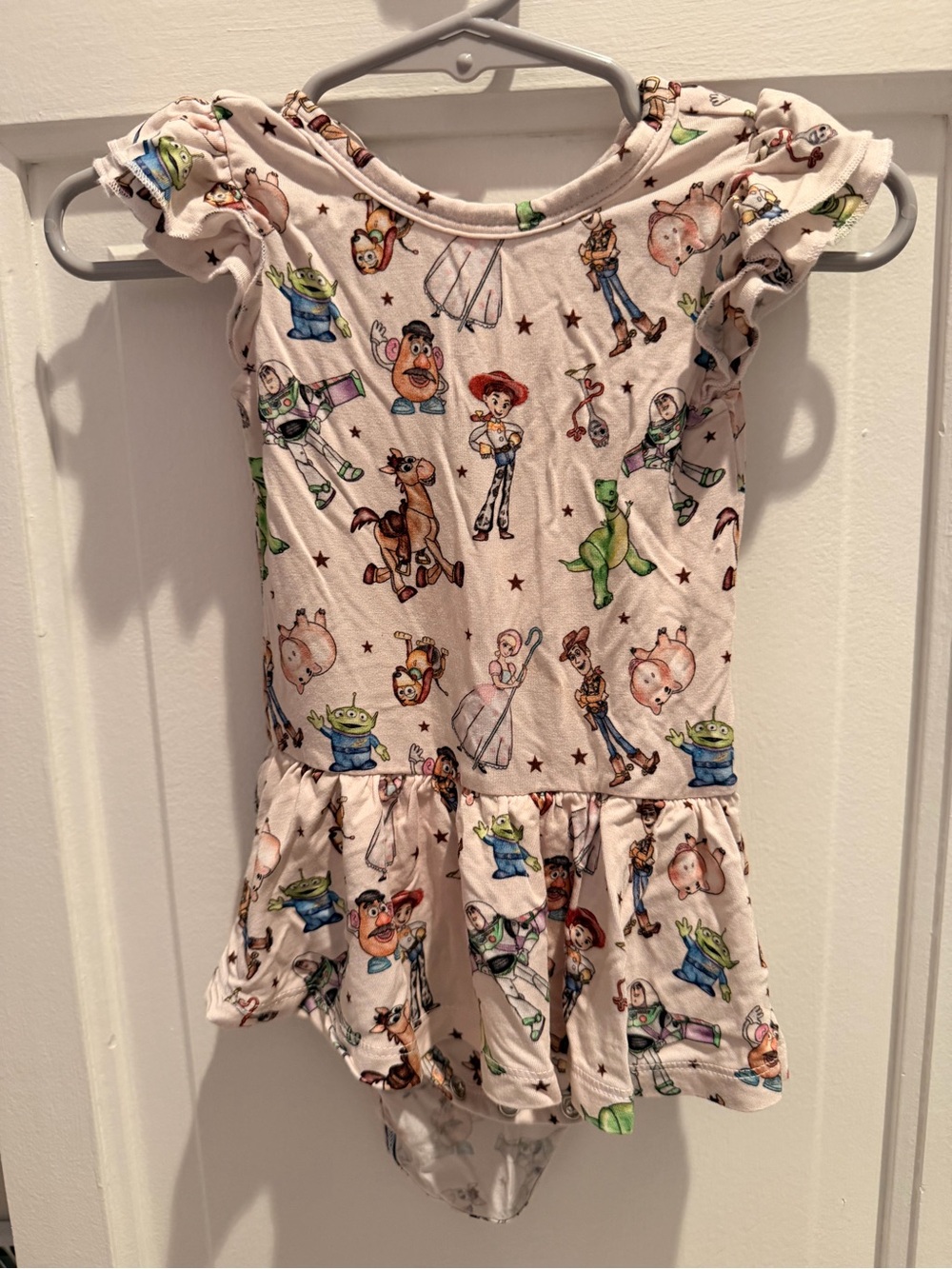 Toy Story Print Pink Kids Dress